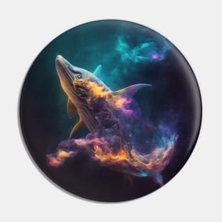 Shark in Space with unique Design Pin