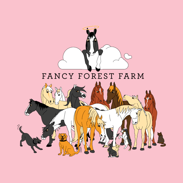 Fancy Forest Farm • Family Portrait 2023 • Dark Text by FalconArt