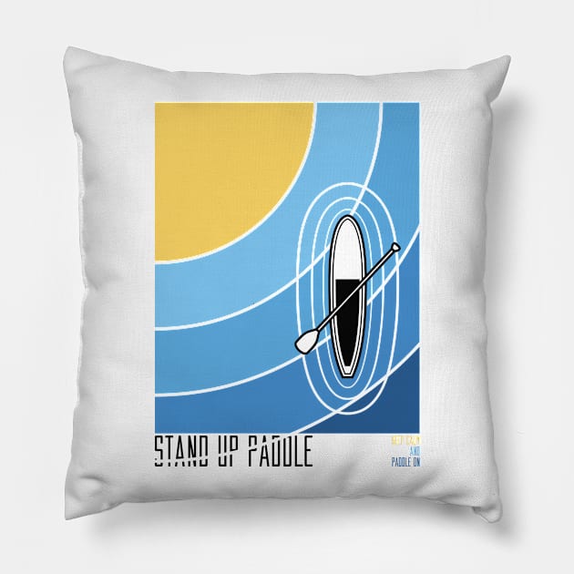 Keep Calm and Paddle On Pillow by quilimo