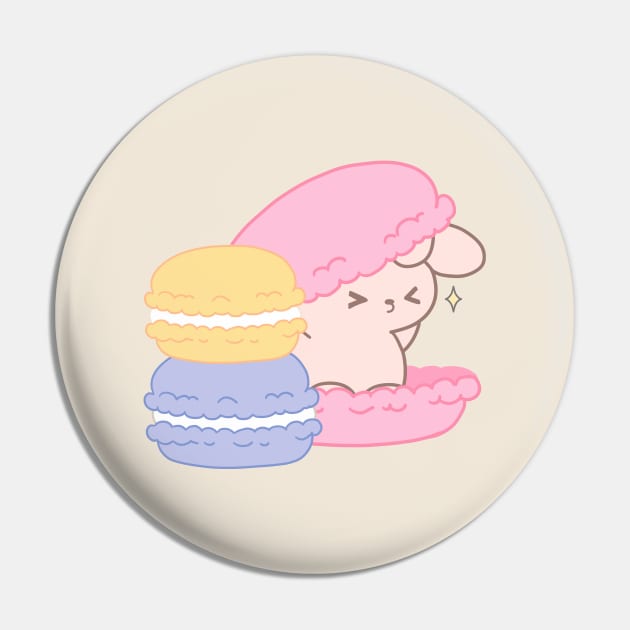 Adorable Bunny Rabbit Nestled Inside a Giant Macaroon - A Sweet Fantasy! Pin by LoppiTokki