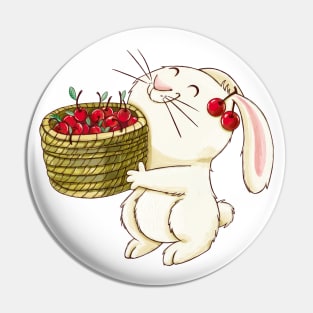 Bunny & Cherry Pin
