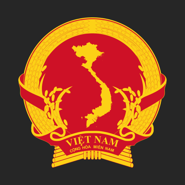 Emblem of the Provisional Revolutionary Government of the Republic of South Vietnam (1969 - 1976) by Flags of the World