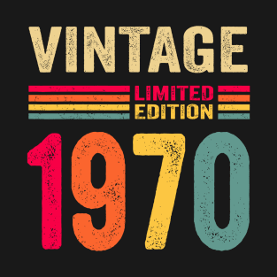 Vintage 1970 Limited Edition Birthday T-Shirt