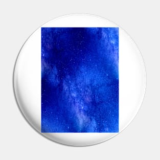 Abstract Blue Galaxy Pin