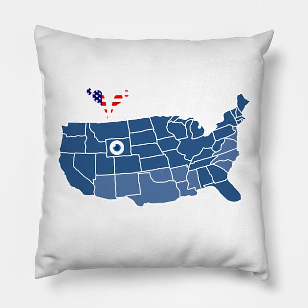 USA Save Whale Pillow by vestiart