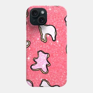 Glitter Frosted Animal Cookies Pattern Phone Case