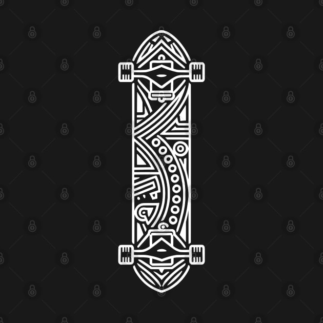 The Skateboard (White) by WildyWear