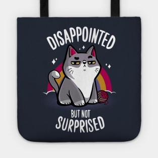 Angry Cat - Sarcastic rainbow - Funny meme Tote