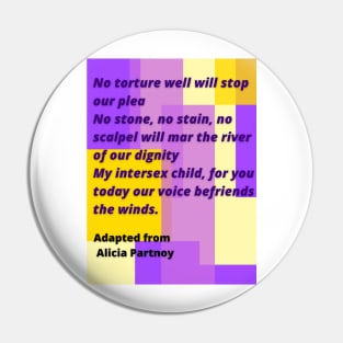 Price of Silence: Elevating Alicia Partnoy Pin