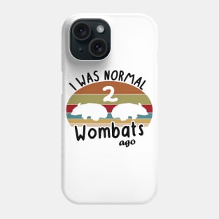 Wombat retro vintage style lover saying animal motif Phone Case