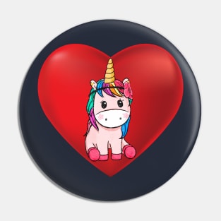 Loved unicorn Pin