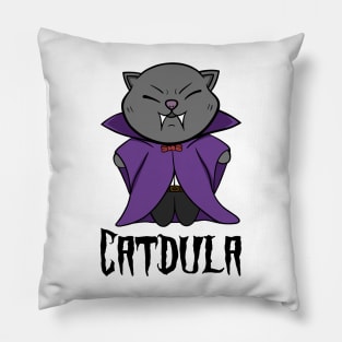 Catdula - Cute Halloween Vampire Cat Pillow