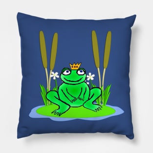 Froggy Prince Charming (No.3) Pillow