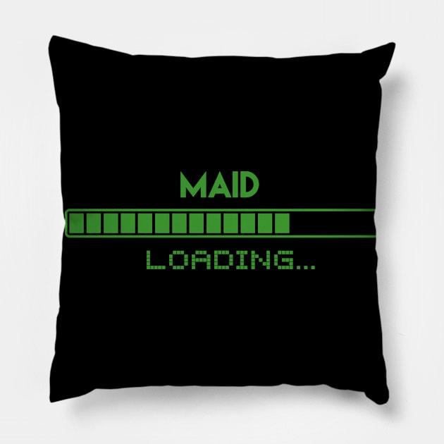 Maid Loading Pillow by Grove Designs