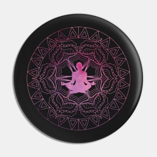 Yoga Meditation Mandala Pin