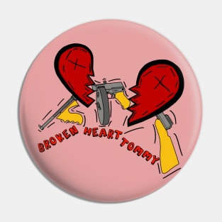 Broken Heart Tommy Pin