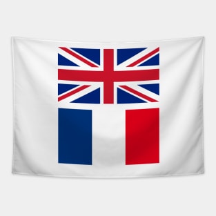 UK and French Flag Tapestry