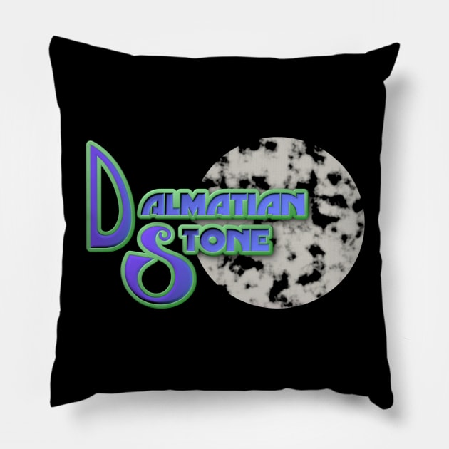Dalmatian Stone (Logo 2019) Pillow by Sunday Rain Productions