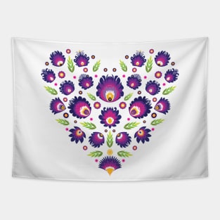 Beautiful Folk Heart Tapestry