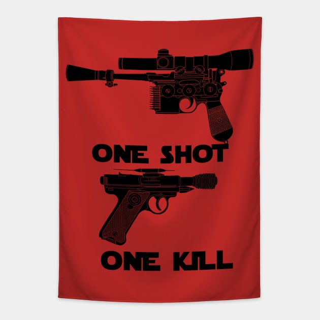 One Shot, One Kill Tapestry by DistractedGeek