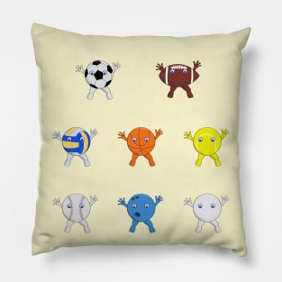 Funny Sports Balls Pillow