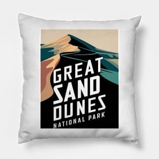 National Park Great Sand Dunes Pillow