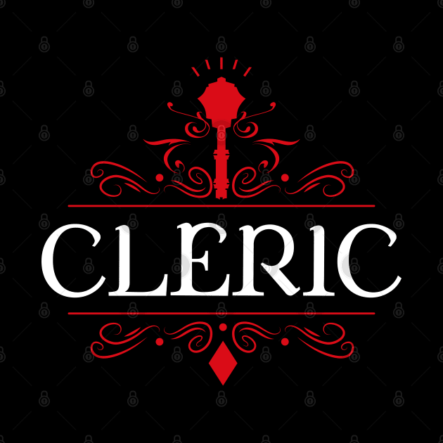 Cleric Game Night Uniform Tabletop RPG Character Classes Series by pixeptional