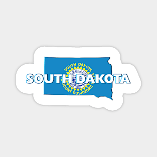 South Dakota Colored State Magnet