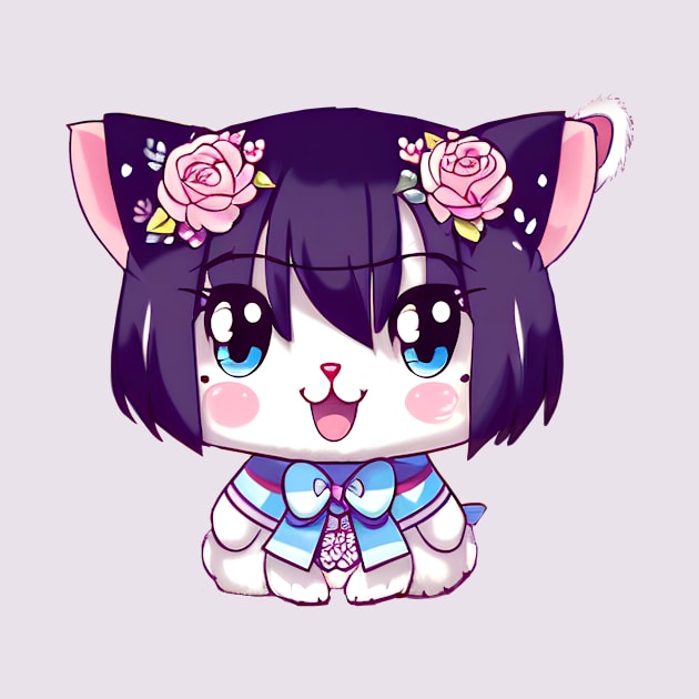 Cute kawaii kitten by mmamma030