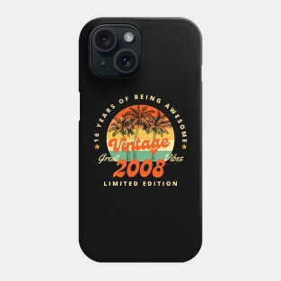 14 Year Old Gifts Vintage 2008 Limited Edition 14th Birthday Phone Case