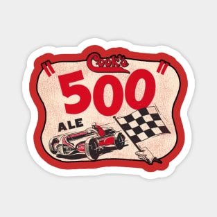 Cook's 500 Ale Beer Retro Defunct Breweriana Magnet