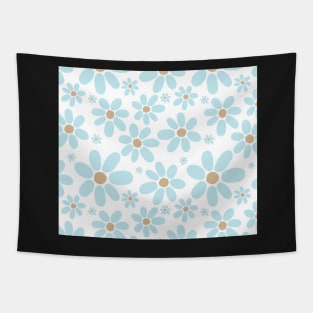 Light blue flower pattern Tapestry