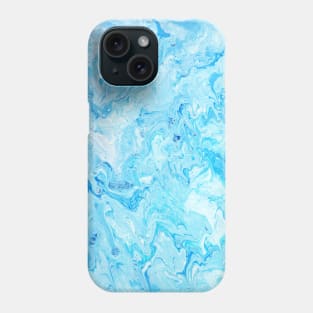 Blue Acrylic Painting Phone Case