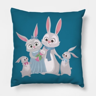 Happy family. Pillow