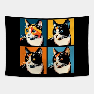 Cat Calico Pop Art - Cat Lovers Tapestry