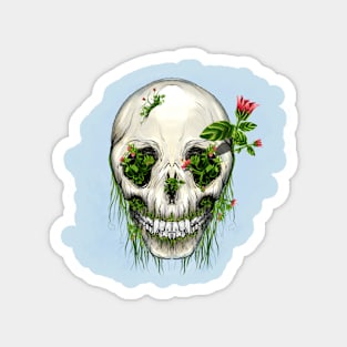 Skull and Roses Magnet