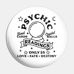 Gypsy Fortune Teller Psychic Readings Tarot Crystal Ball Pin