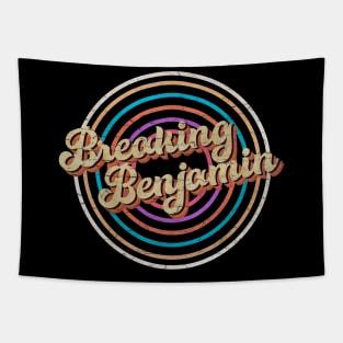 vintage circle line color Breaking Benjamin Tapestry