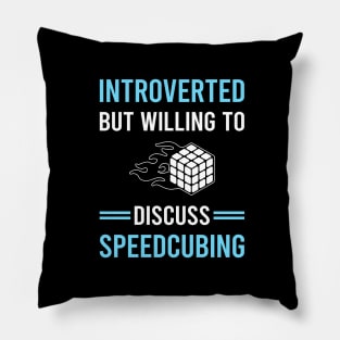 Introverted Speedcubing Speedcube Speedcuber Speed Cubing Pillow