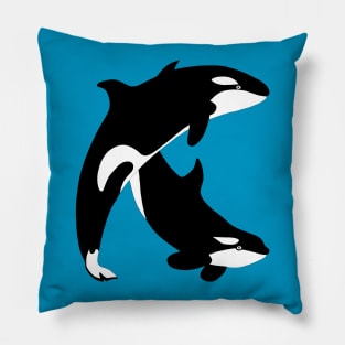 Orca pair Pillow