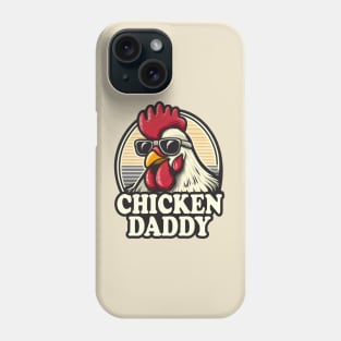 Chicken Daddy Funny Farmer Rooster Vintage Phone Case