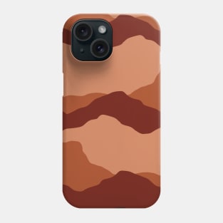 Red Mountains Minimal Landscape Phone Case