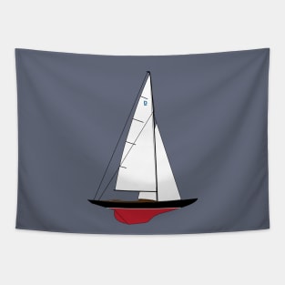 Dragon Class Sailboat Tapestry