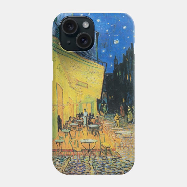 Van Gogh Cafe Terrace At Night Exhibition Phone Case by VanillaArt