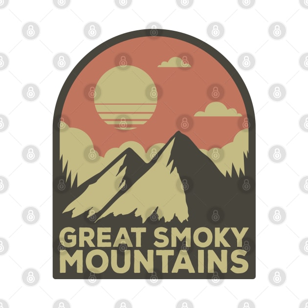 Great Smoky mountains national park retro by hardy 