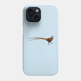 Reeves's pheasant bird cartoon illustration Phone Case