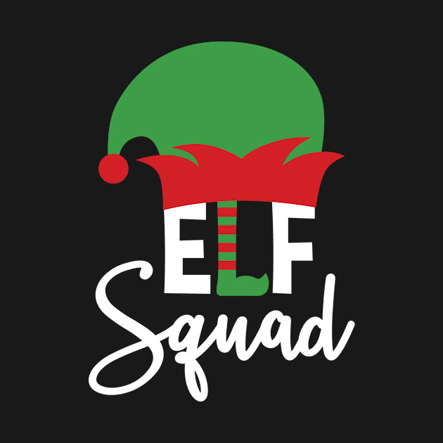 Download Cute Christmas Elf Squad - Christmas - T-Shirt | TeePublic