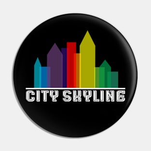 City Skyline Pin