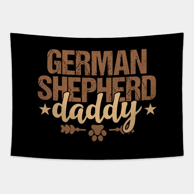 German Shepherd Daddy Tapestry by Tesszero