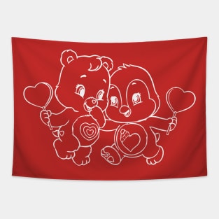 Twin care bears Tapestry